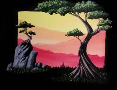 Zen Trees - Paint Nite event in Caledon East, ON