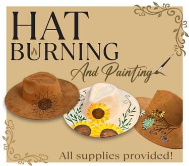 Bohemian Hat Burning and Painting - Paint Nite event in Mundelein, IL