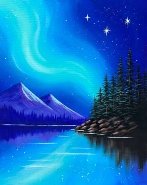 Northern Light Nights — Painting