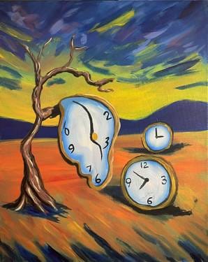 Time to Dali at the Bridge Public House — Painting