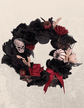 Goth Halloween Wreath — Painting