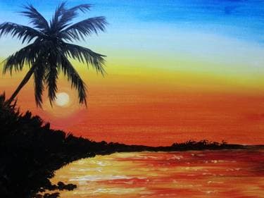 Beach Therapy - Paint and sip event at Moose McGuire's @ Hunt Club in Ottawa, ON - PaintNite.com