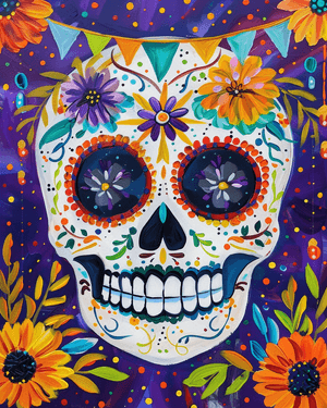 Sugar Skull Calavera- Create your Own Design - Paint Nite event in Boucherville, QC