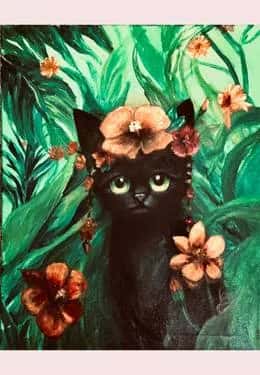 It’s a Frida Kahlo World, Kitty Cat ll