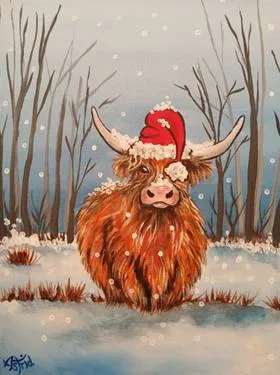 Highland Winter Wonderland — Painting