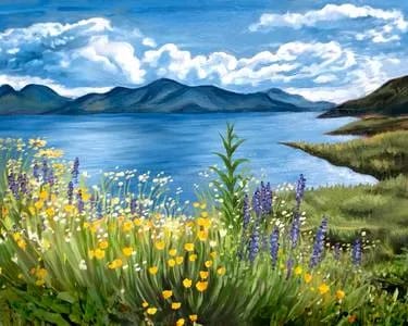 Spring Scenery Paint & Sip in Upland — Painting