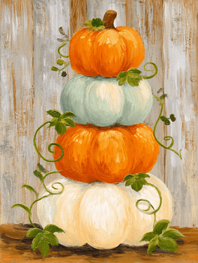Fall Pumpkin Heirloom Stack - Paint Nite event in Bayport, NY