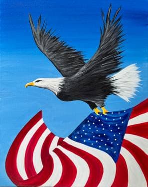 Star-Spangled Eagle - Paint Nite event in Chesterfield, MO