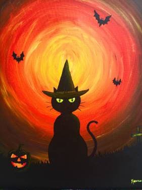 BOO!!! - Paint Nite event in Port Moody, BC