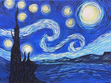 Another Starry Night - Paint and sip event at P.F.Changs Peoria in Peoria, AZ - PaintNite.com