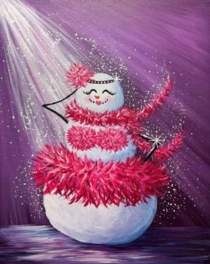 The Life of a Snowgirl - Paint Nite event in Calgary, AB