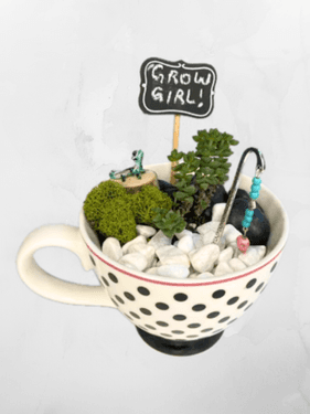 Mini Mug Planter with Shepherds Hook Charm - Paint Nite event in Airdrie, AB