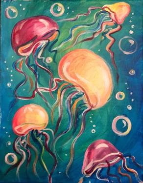 Jellyfish Jamboree - Paint Nite event in Brampton, ON