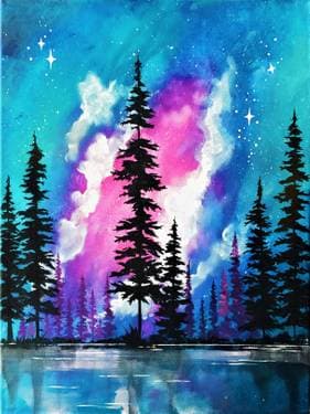 Galaxy Forest Lake - Paint Nite event in Brampton, ON