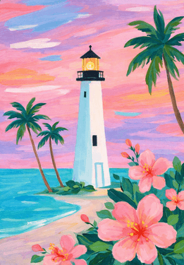 Tropic like it’s hot - Paint Nite event in Duarte, CA