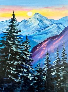Happy Little Trees & Mountains - Paint Nite event in Nepean, ON