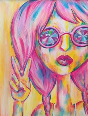Peace Love and Sunny Vibes - Paint Nite event in Chico, CA