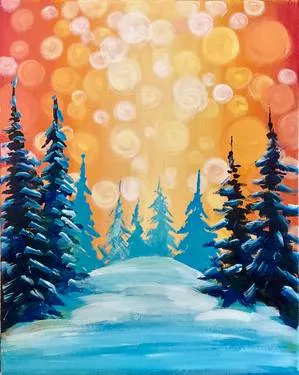 Paint Nite: Spruce Up Your Glow Game — Painting