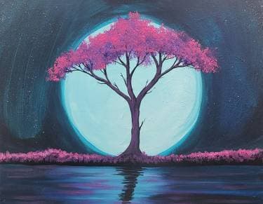 Wistaria Moon - Paint Nite event in Brampton, ON