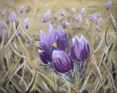 Crocus: First Sign of Spring - Paint Nite event in Regina, SK