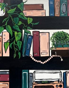 Bookshelf Series: Boho - Paint Nite event in Mississauga, ON