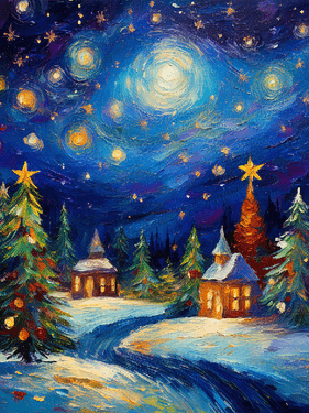 Winter Wishes Under the Stars - Paint Nite event in Pointe-Claire, QC