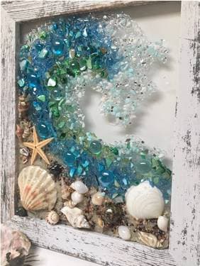 Seascapes Sea Glass Workshop - Paint Nite event in St. James, NY