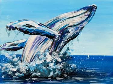 Dance of the Humpback - Paint Nite event in Costa Mesa, CA