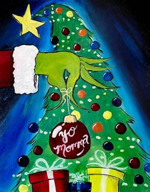 You're a Mean One - Paint Nite event in Cupertino, CA