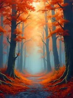 Colourful Autumn Forest