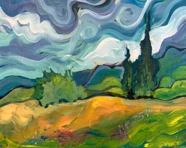 Paint & Sip Party Moksa Oct. 25 at 2pm — Painting