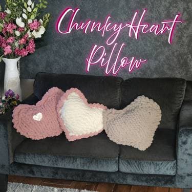 Hand-Knit Heart Pillow - Paint Nite event in Upland, CA