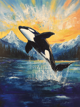 Free Willy & the Wild Blue - Paint Nite event in Vancouver, BC