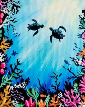 Paint Nite: Sea Turtle Dream — Painting