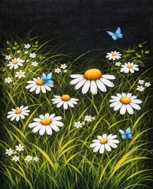Daisies and Butterflies - Paint Nite event in Harrington, DE