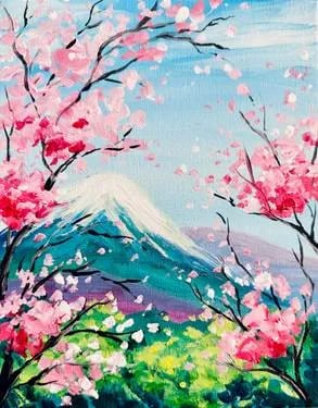 Magic of the Cherry Blossom — Painting