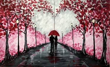 Valentine Stroll Partner Painting - Paint and sip event at Wooden Walls Distilling in St. John's, NL - PaintNite.com