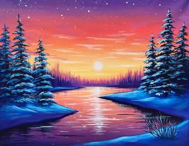 Sunday Winter Solstice Sunrise — Painting