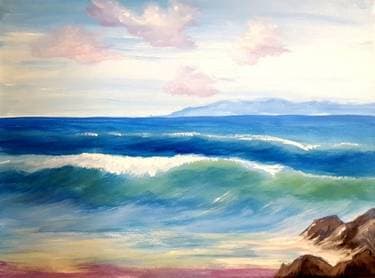 Beach Wave Sunset - Paint Nite event in Ottawa, ON