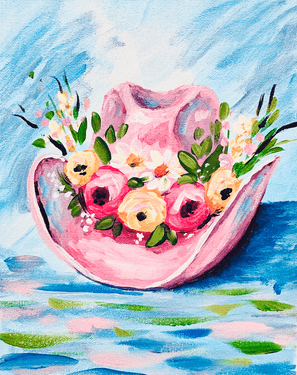 Floral Cowgirl Hat - Paint Nite event in Brampton, ON