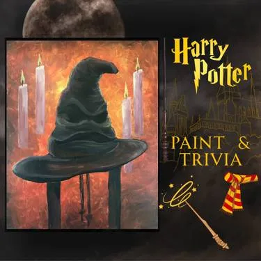 Wizarding World Paint & Trivia at Grafted Cellars Winery & Restaurant — Painting