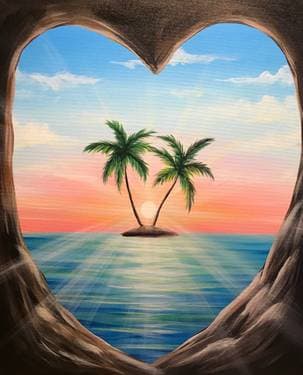 Ocean Love and Light - Paint Nite event in Napa, CA