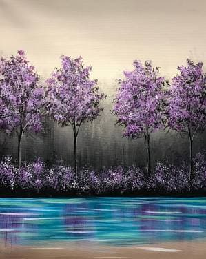 Simple Spring Forest - Paint Nite event in Normal, IL