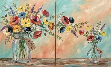 The More We Grow Together - Partner Painting - Paint Nite event in Boston, MA