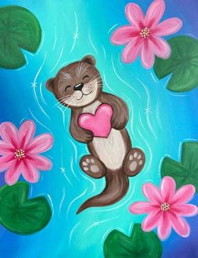 Whole L’Otter Love 4U - Paint Nite event in Langley, BC