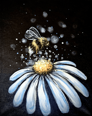 Daisy and Bumblebee - Paint Nite event in Maple Ridge, BC