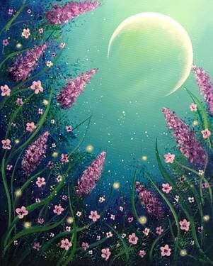 Moonlight Magic Garden - Paint Nite event in Kanata, ON