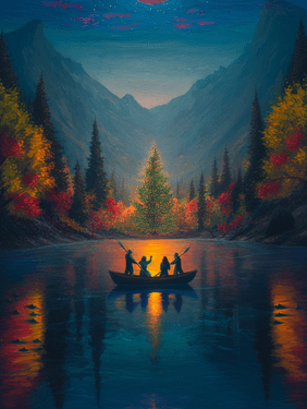 Finding the Perfect Tree - Paint Nite event in sa, CA