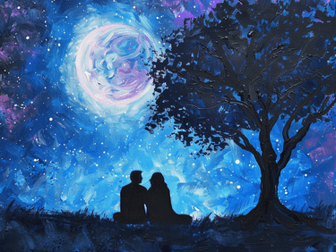 Under The Stars with You - Paint Nite event in Vancouver, BC