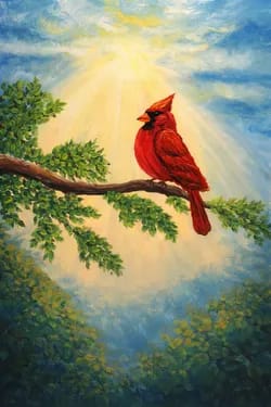 Paint Nite @ MGV West SUNDAYS: Cardinal Messenger — Painting